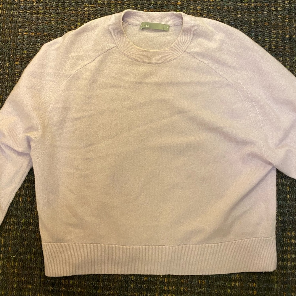 Lilac lavender Vince cashmere sweater